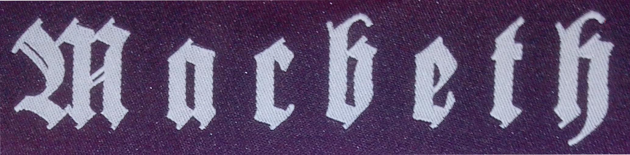MACBETH - Schriftzug - 3,5 x 14 cm - Patch