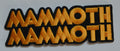 MAMMOTH MAMMOTH - Logo Cut Out - 11 cm x 4,2 cm - Patch