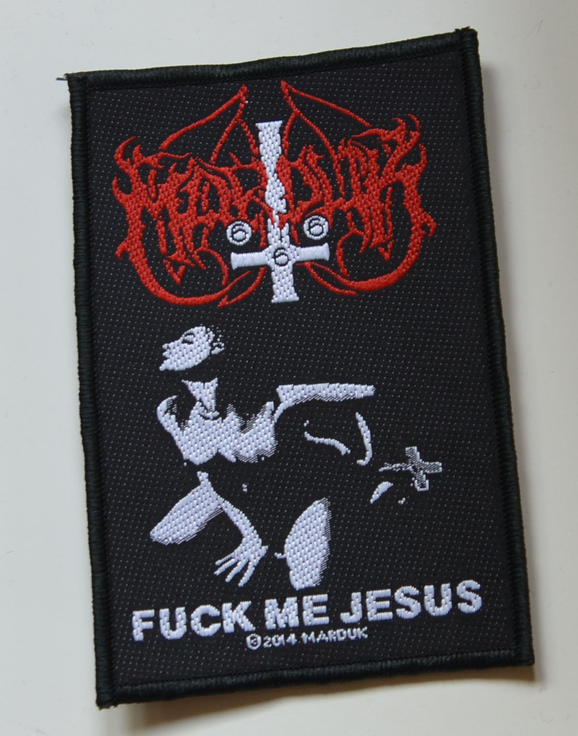 MARDUK - Fuck Me Jesus - 7 x 10,4 cm - Patch