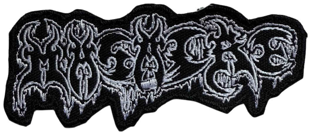 MASACRE - Logo - 4,9 x 11,9 cm ( White Logo ) - Patch