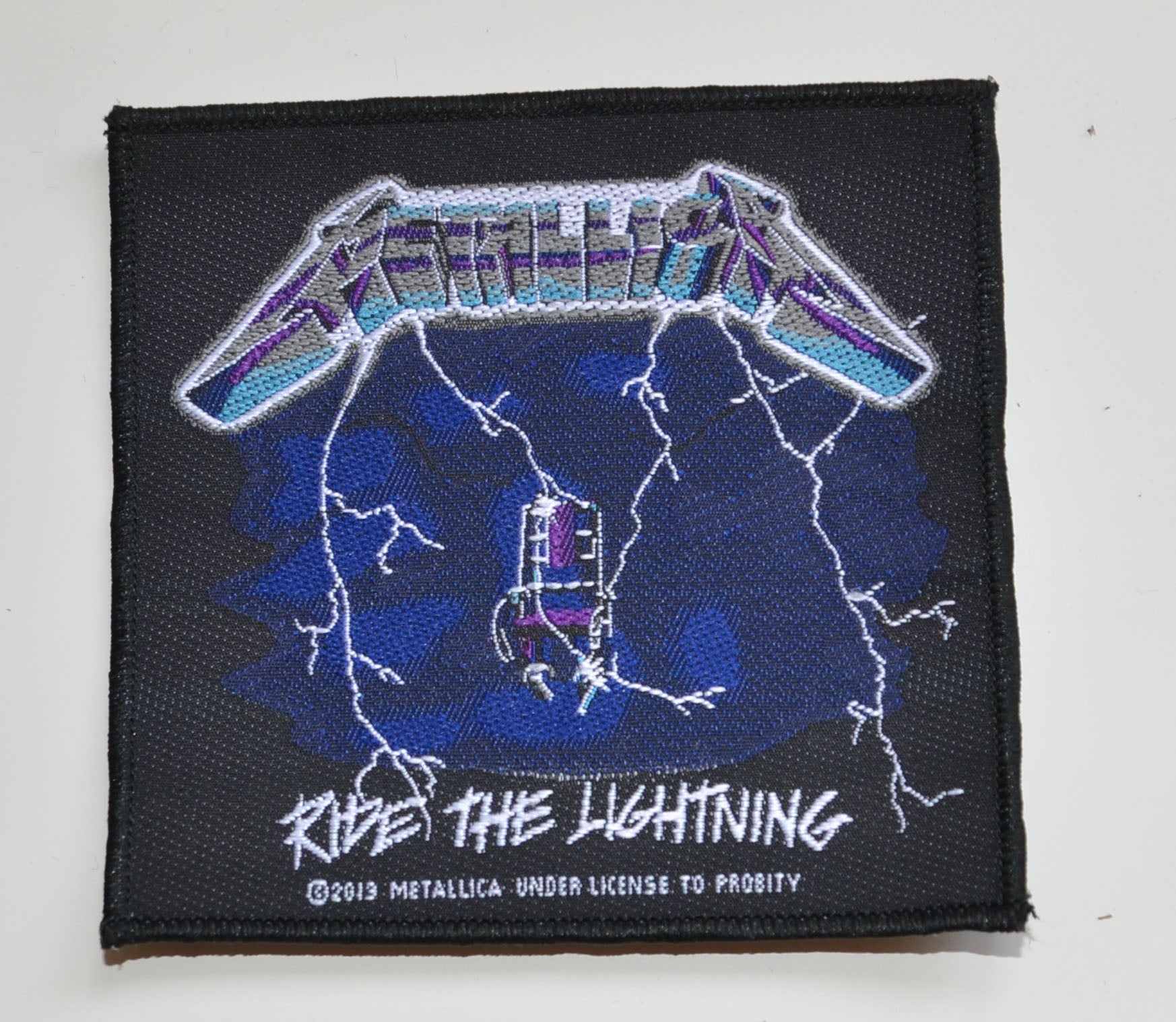 METALLICA - Ride The Lightning - 10,4 cm x 9,8 cm - Patch