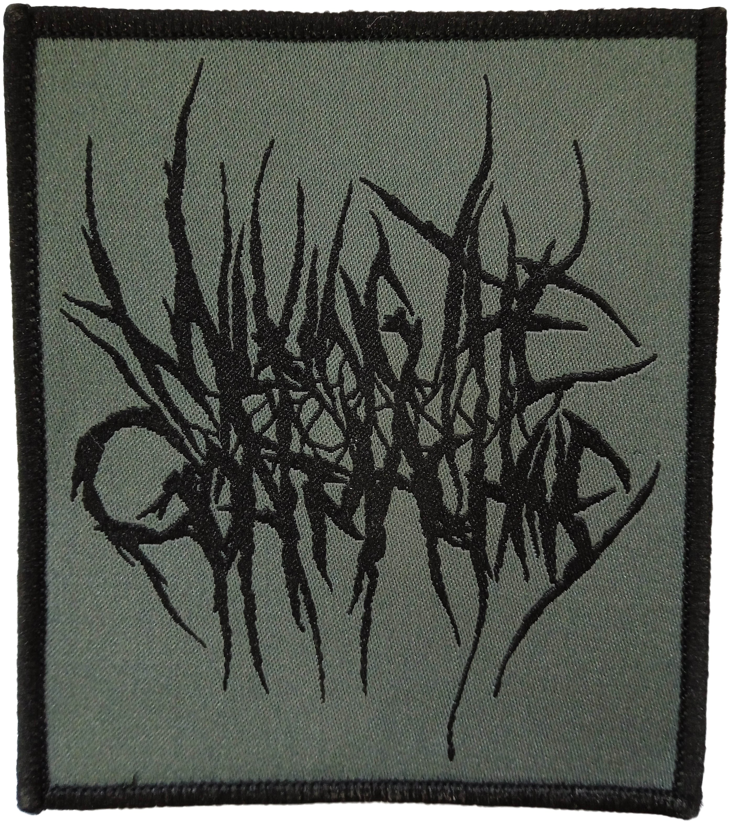 MILKING THE GOATMACHINE - Black-Logo - 8,9 cm x 10,2 cm - Grey- - Patch