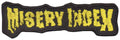 MISERY INDEX - Logo - 12 x 3,7 cm - Patch