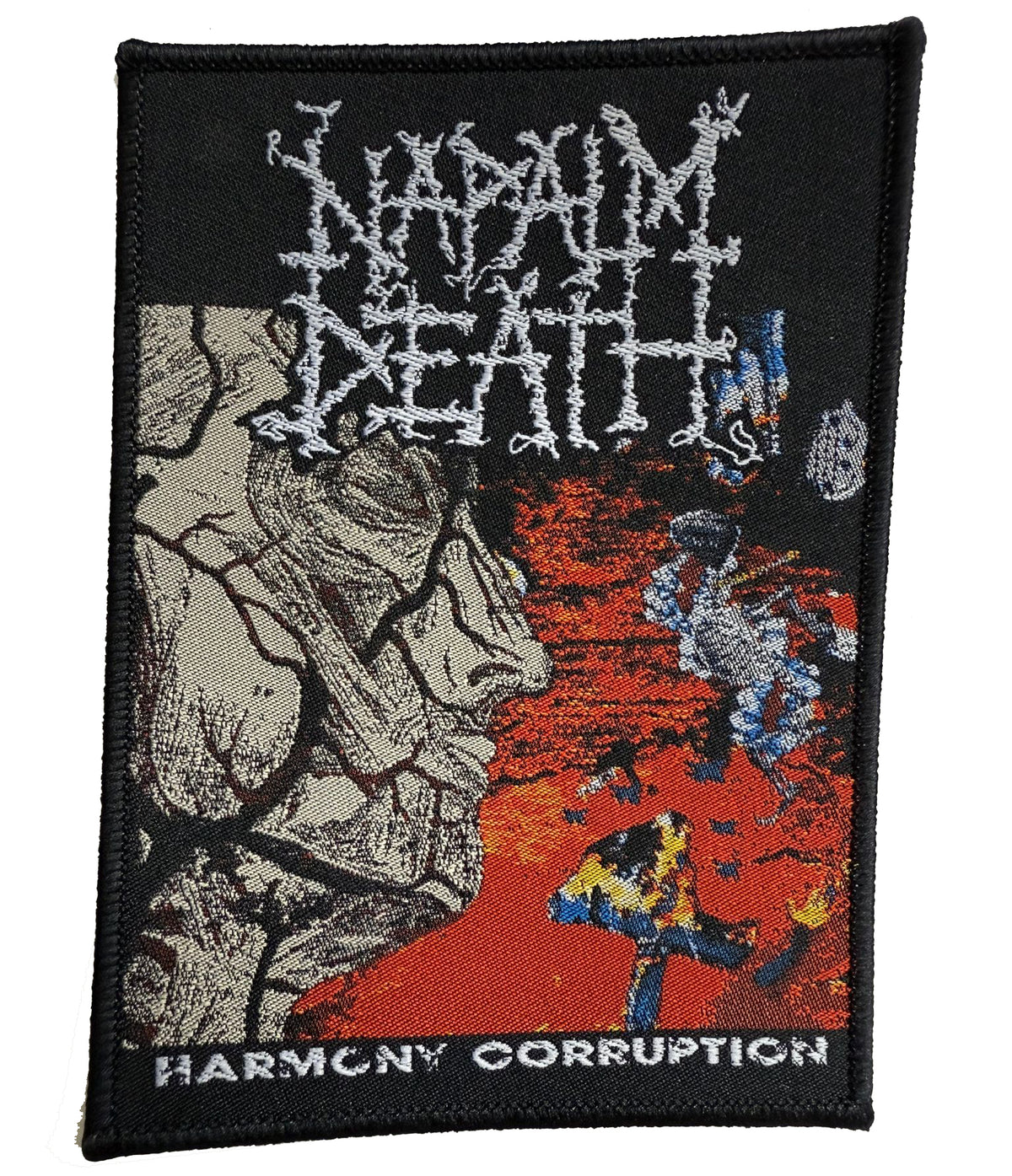 NAPALM DEATH - Harmony Corruption - Black Border - 11,9 x 8,6 cm - Patch