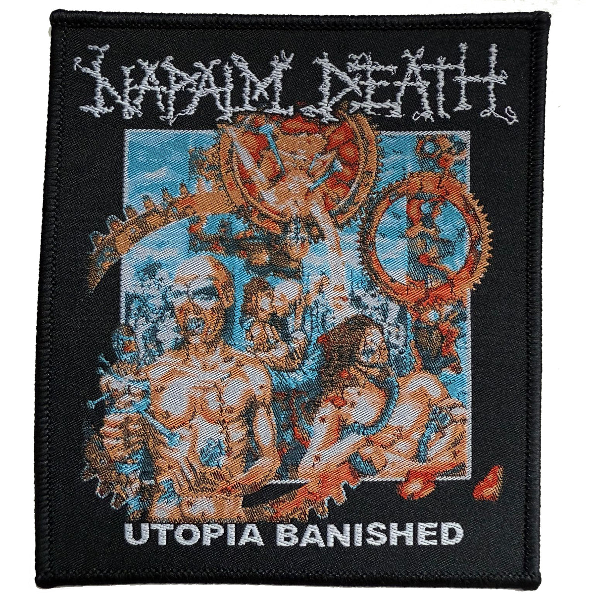 NAPALM DEATH - Utopia Banished - Black Border - 10,8 x 9,4 cm - Patch
