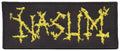 NASUM - Napalm Logo - 11 x 4,5 cm ( Yellow Logo ) - Patch