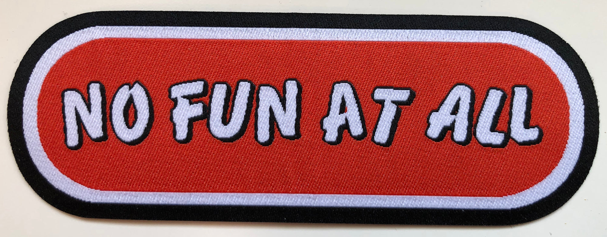 NO FUN AT ALL - Classic Logo - 12,2 x 4,5 cm - Patch