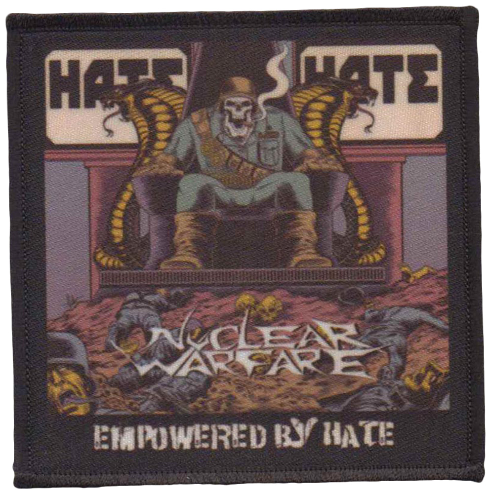 NUCLEAR WARFARE - Empowered By Hate - 10 cm x 10 cm - Printed - Patch