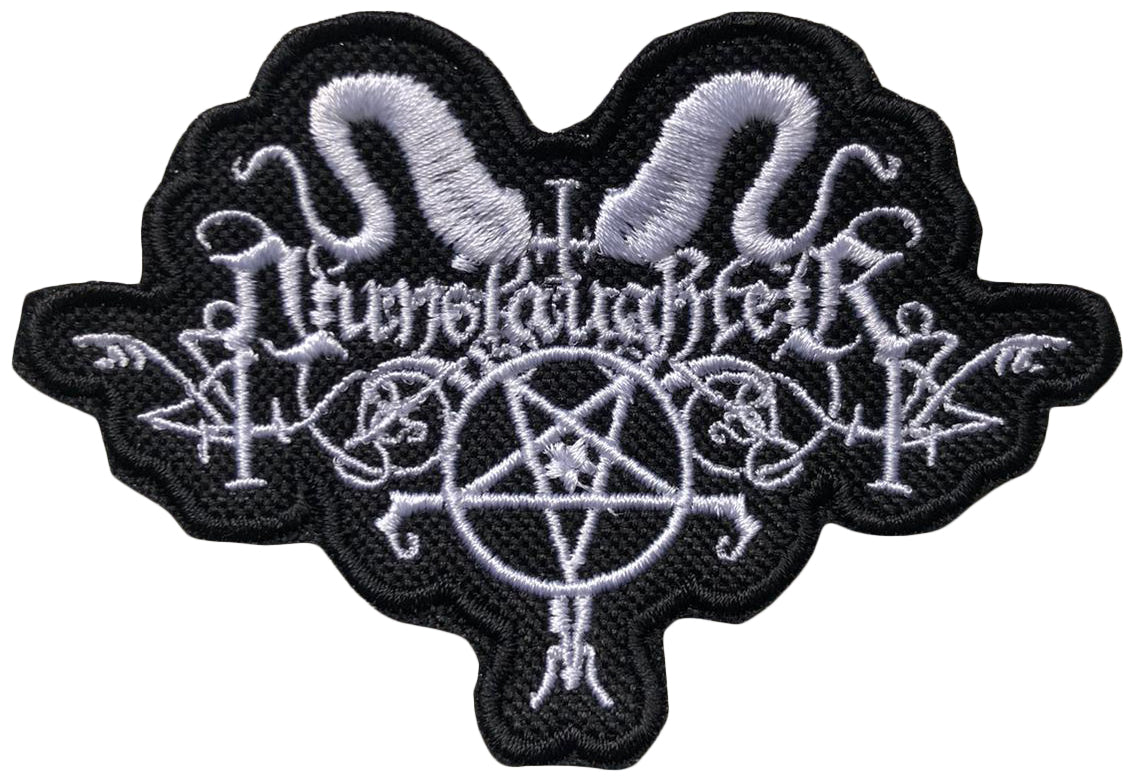 NUNSLAUGHTER - Logo # 5 White - 6,6 x 9,9 cm - Patch