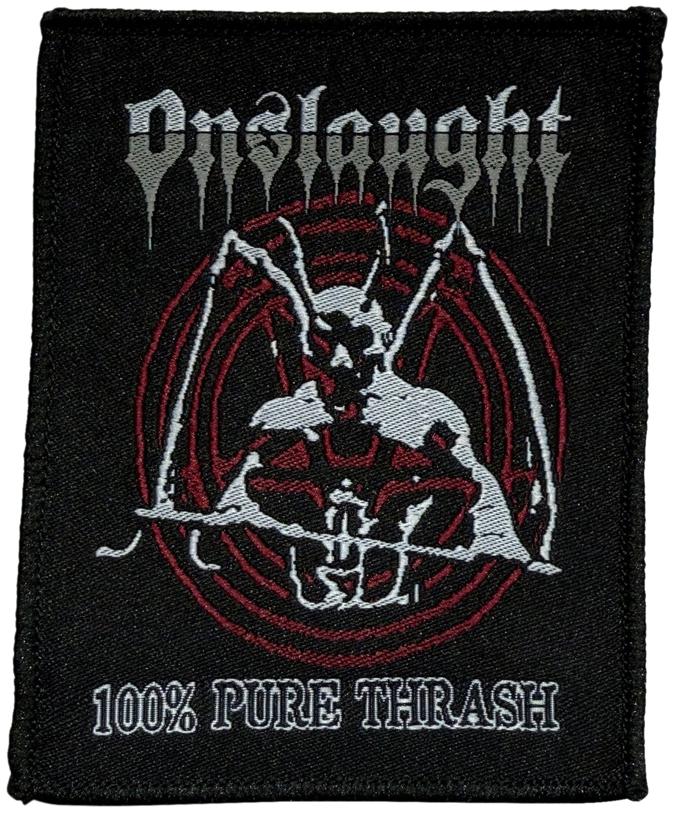 ONSLAUGHT - 100 % Thrash - 9,8 x 7,9 cm - Patch