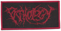 PATHOLOGY - Red-Logo Black-Patch - 10,4 cm x 5 cm - Patch