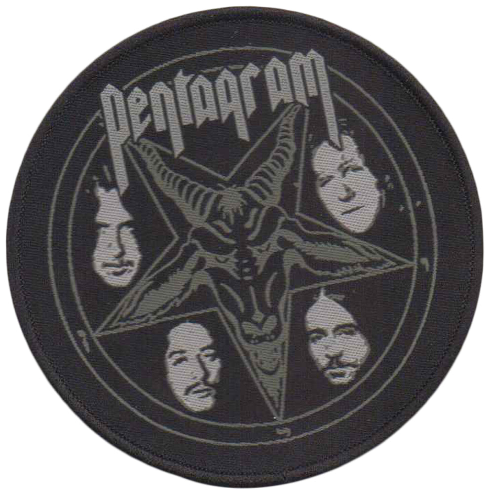 PENTAGRAM US - Baphomet - Black Border - 9 cm - Patch