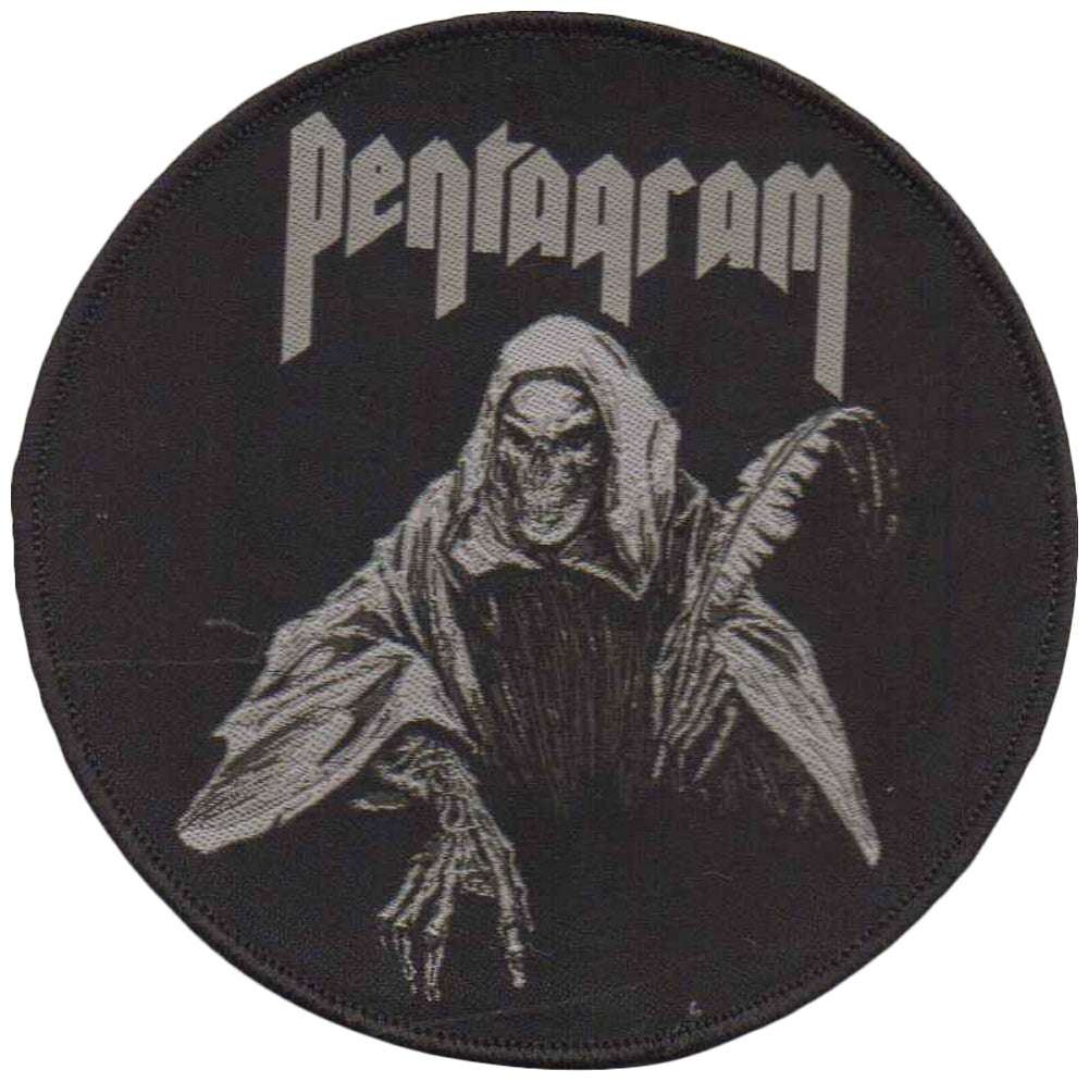 PENTAGRAM US - Reaper - Black Border - 10 cm - Patch