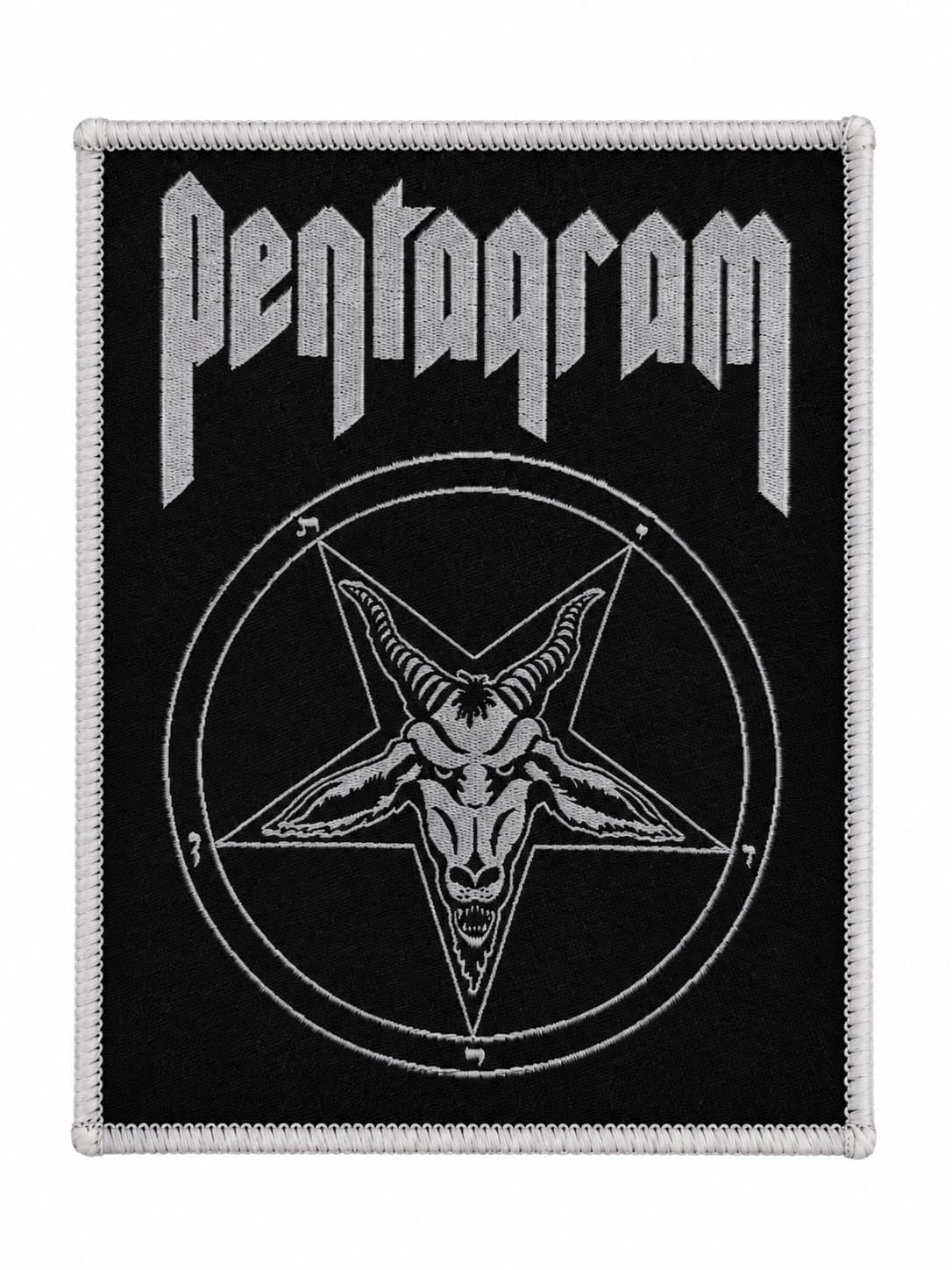 PENTAGRAM US - Relentless - White Border - 11,5 x 8,8 cm - Patch