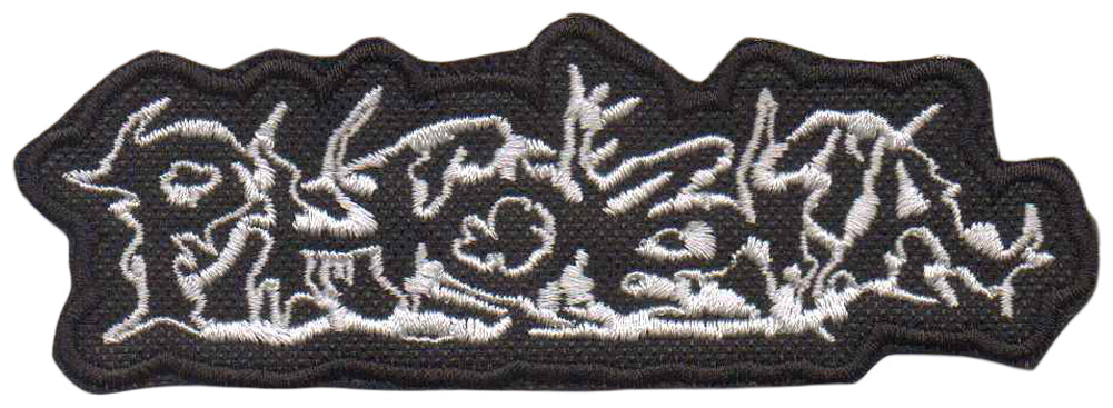 PHOBIA - Logo - 12 x 4,4 cm ( White Logo ) - Patch