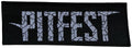 PITFEST - White-Logo - 5,3 x 15 cm - Patch