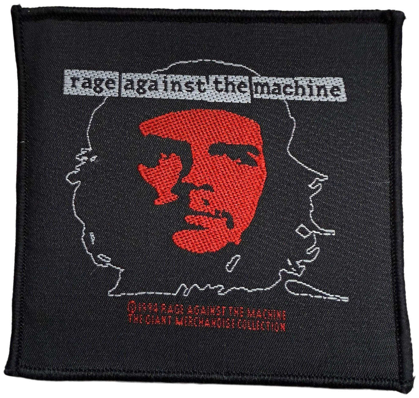 RAGE AGAINST THE MACHINE - Red Silhouette Che - 9,5 x 10,1 cm - Black-Patch - Patch