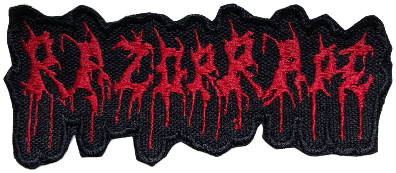 RAZORRAPE - Red Logo - 5,2 x 12 cm - Patch