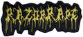 RAZORRAPE - Yellow Logo - 5,2 x 12 cm - Patch