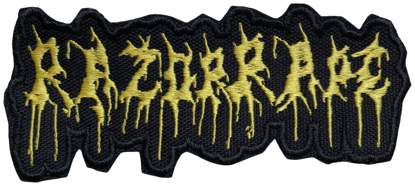 RAZORRAPE - Yellow Logo - 5,2 x 12 cm - Patch