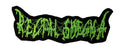 RECTAL SMEGMA - Neon Green Logo - 4,5 x 12,1 cm - Patch