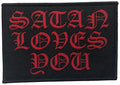 SATAN LOVES YOU - 6,9 x 10 cm - Patch