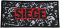 SIEGE - Logo - Black Border - 5 cm x 10,8 cm - Patch
