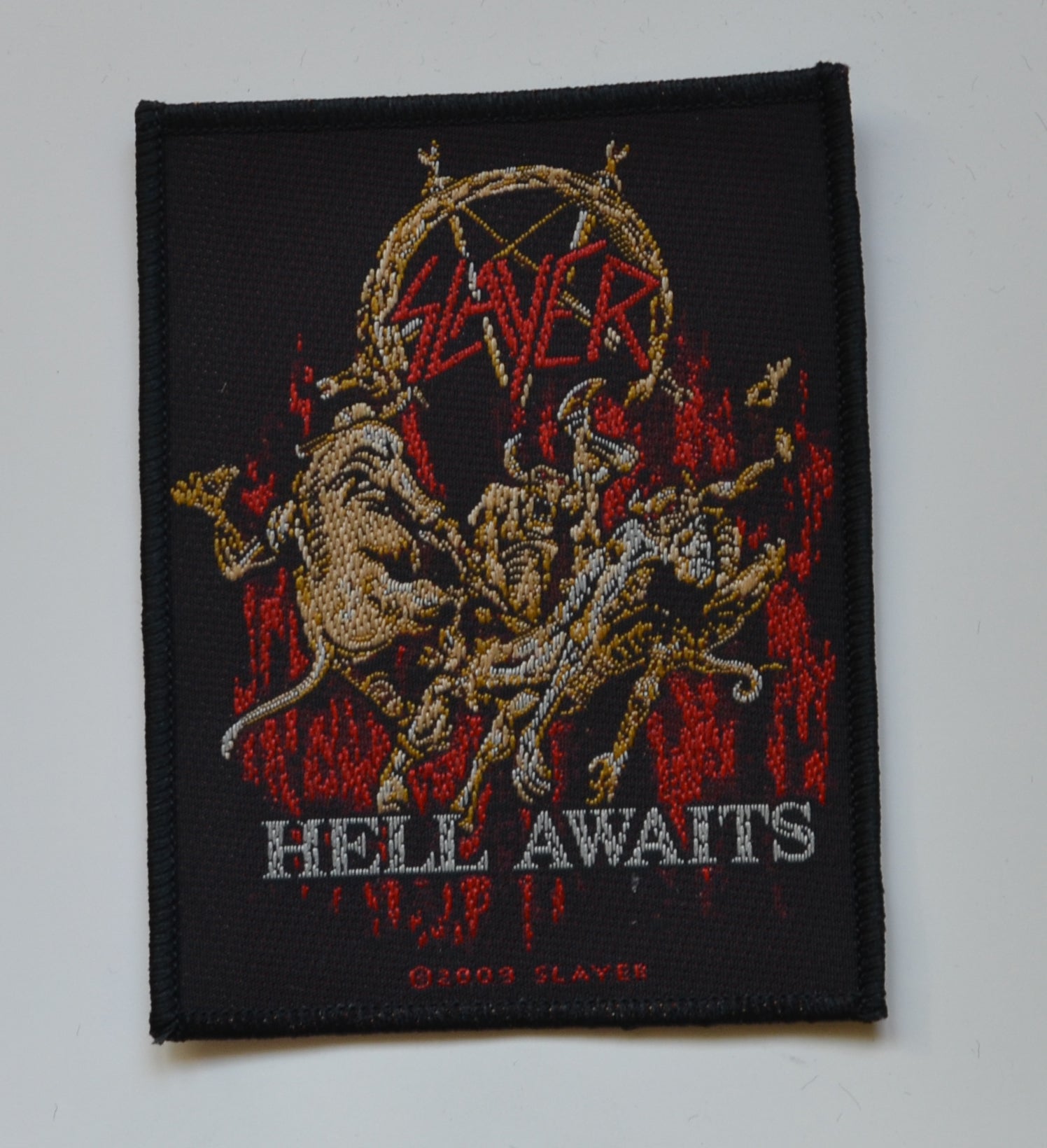 SLAYER - Hell Awaits 8,2 x 10,3 cm - Patch