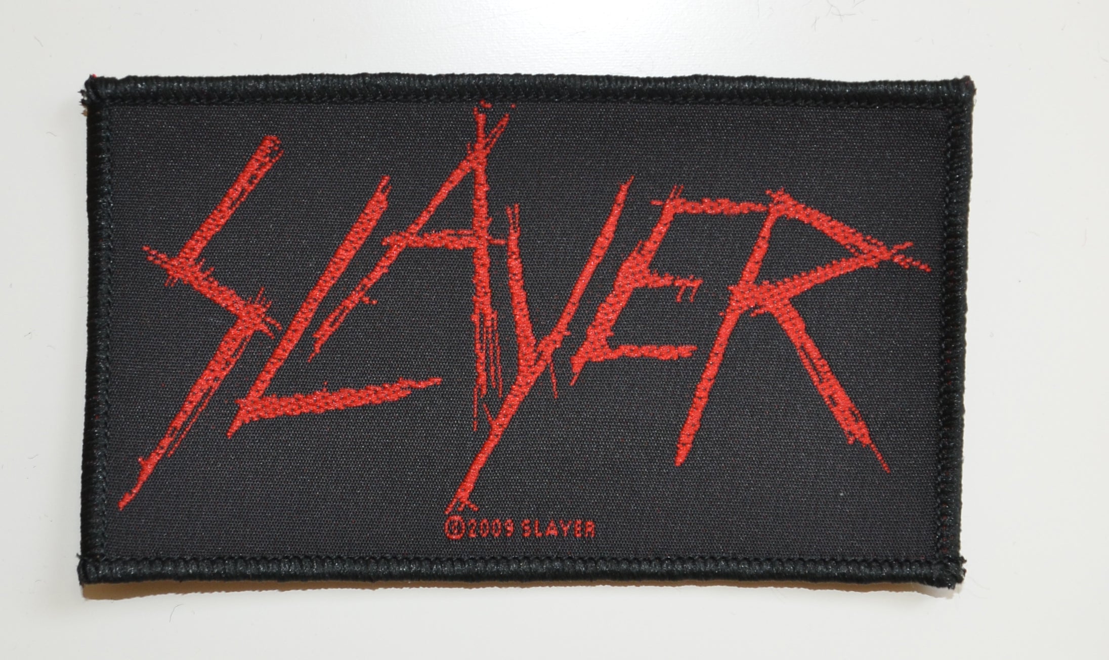 SLAYER - Scratched Logo - 10,2 cm x 5,8 cm - Patch