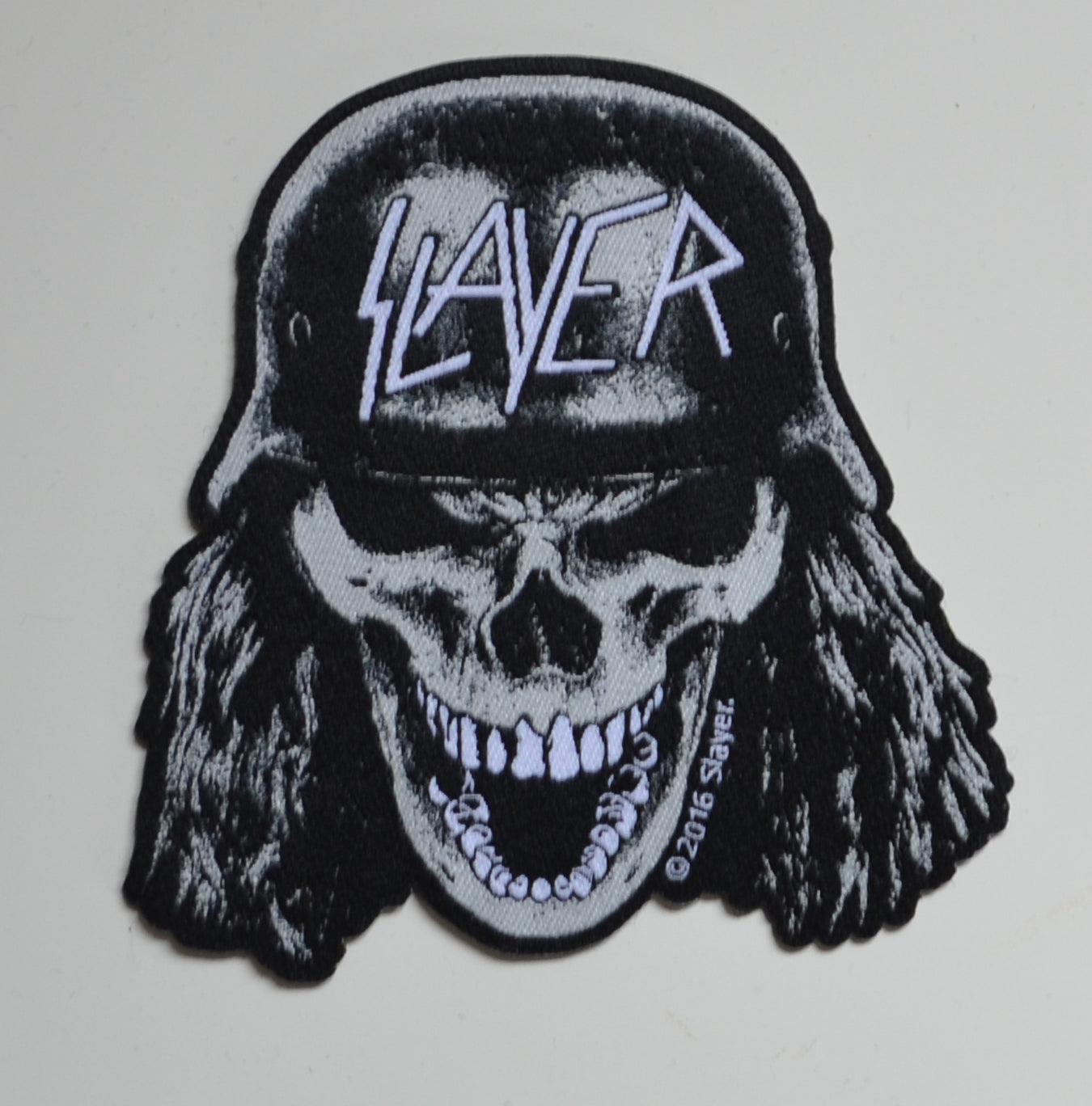 SLAYER - Wehrmacht Skull Cut Out - 9,1 cm x 9 cm - Patch