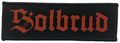SOLBRUD - Red Gutenberg Logo - 3,4 x 10,3 cm - Patch