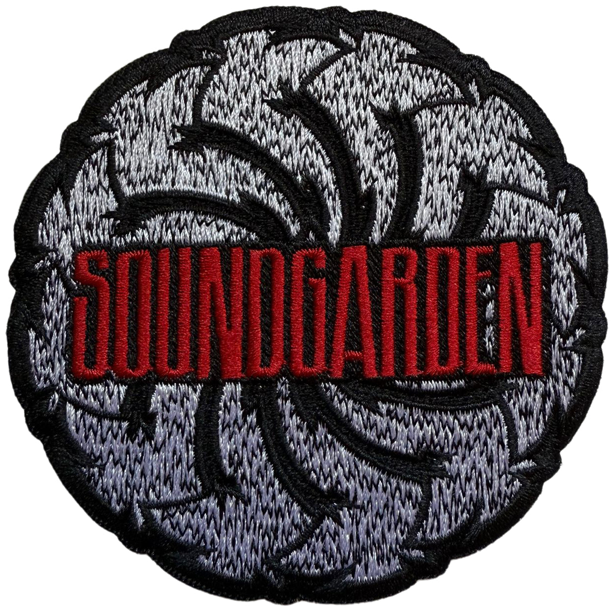 SOUNDGARDEN - Logo Swirl B&W - 8,8 x 9 cm - Patch