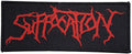 SUFFOCATION - Red Logo - 15,2 x 6 cm - Patch