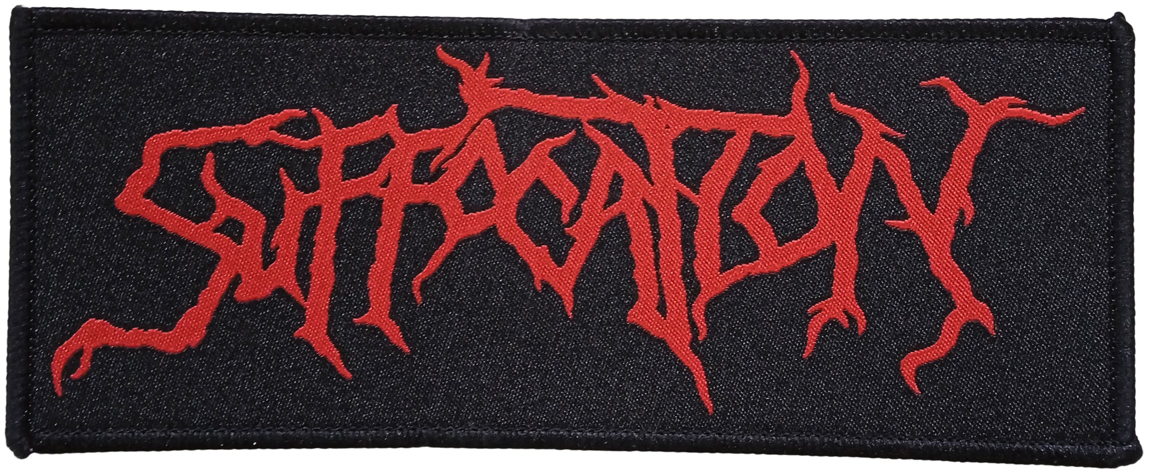 SUFFOCATION - Red Logo - 15,2 x 6 cm - Patch
