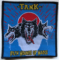 TANK - Filth Hounds Of Hades - 9,8 x 10,2 cm - Blue-Background - Patch