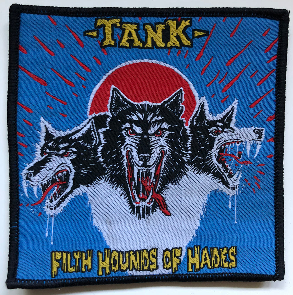 TANK - Filth Hounds Of Hades - 9,8 x 10,2 cm - Blue-Background - Patch