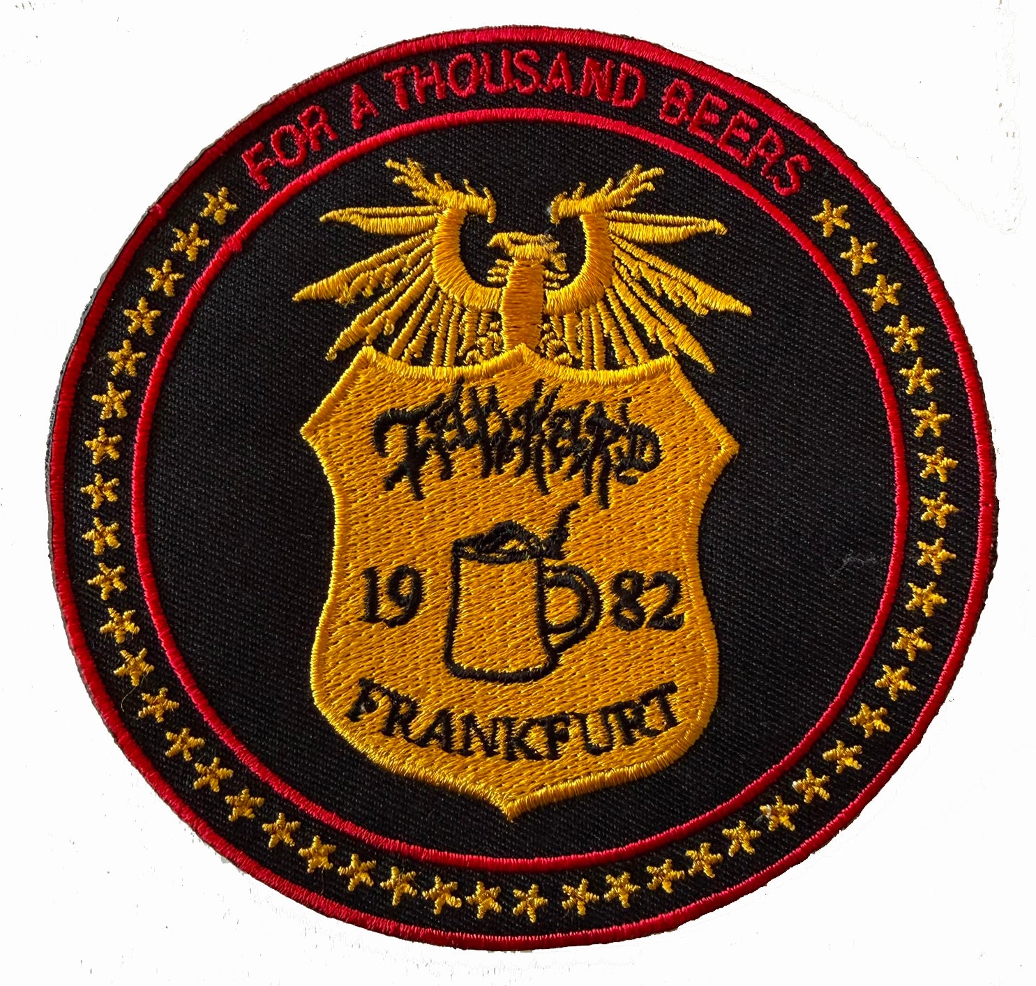 TANKARD - For A Thousand Beers - 10,2 cm - Patch