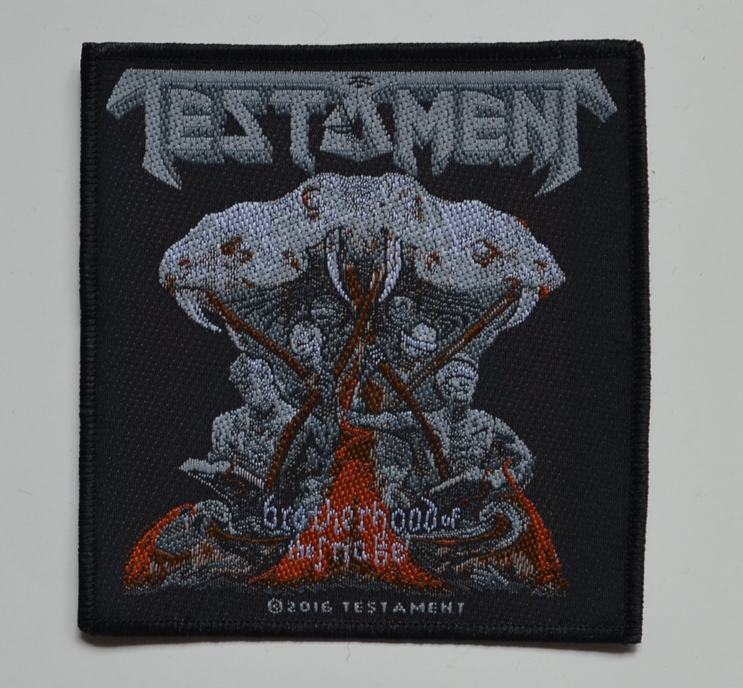 TESTAMENT - Brotherhood Of The Snake - 9,8 cm x 9,2 cm - Patch