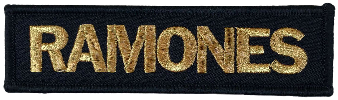 RAMONES - Gold Logo - 3,1 x 11,5 cm - Patch
