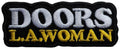 THE DOORS - L.A. Woman Text Logo BL - 3,5 x 8,8 cm - Patch