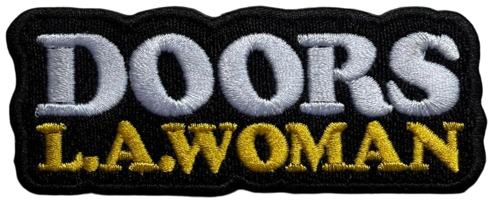 THE DOORS - L.A. Woman Text Logo BL - 3,5 x 8,8 cm - Patch