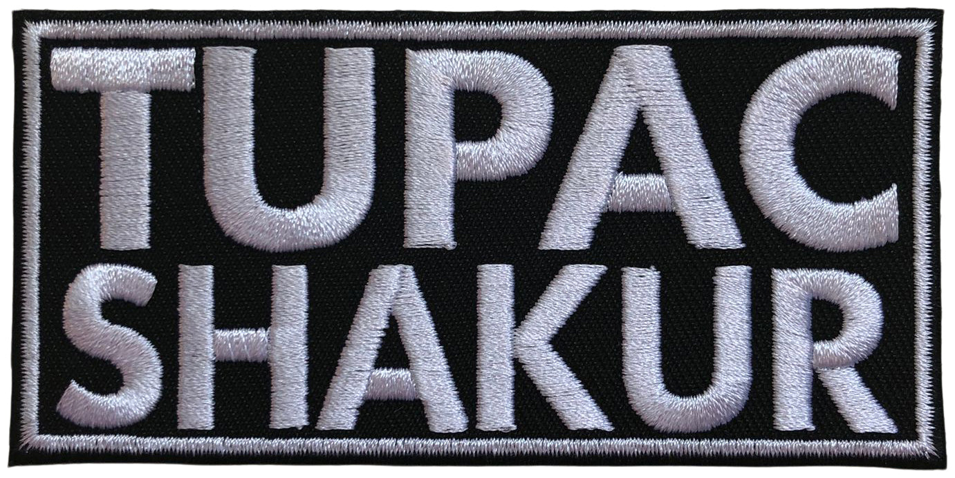 TUPAC - Text Logo - 4,9 x 10 cm - Patch