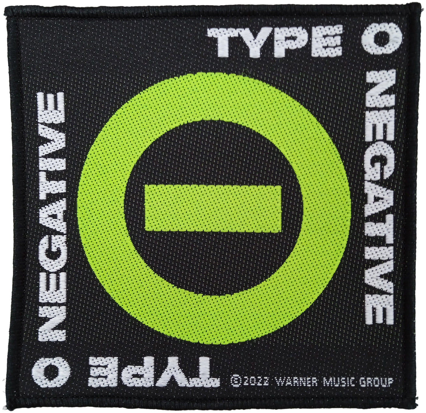 TYPE O NEGATIVE - Negative Symbol - 10 x 10 cm - Patch