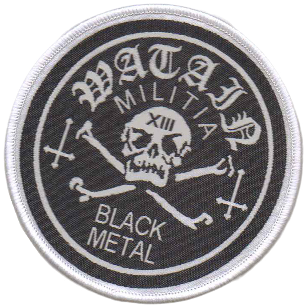 WATAIN - Militia Black Metal - White Border - 9 cm - Patch