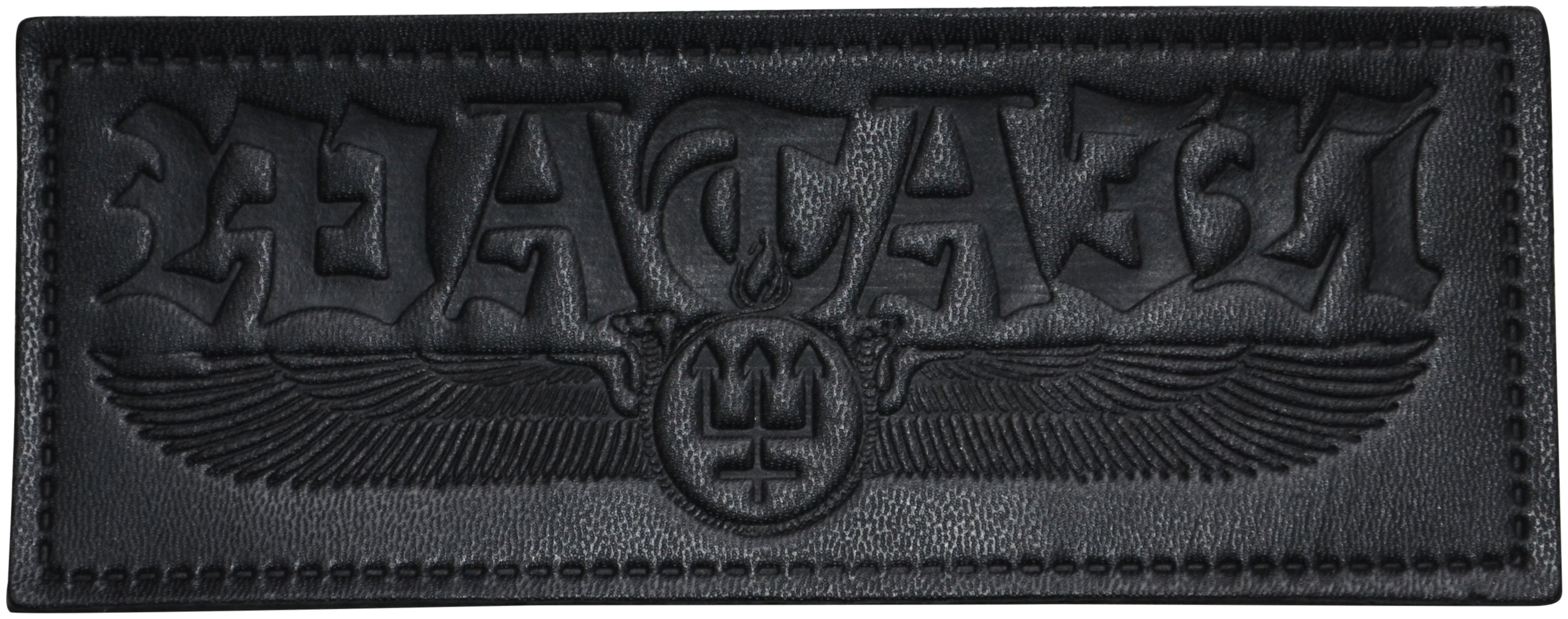 WATAIN - Winged Logo - Leather Patch - 16 x 6,5 cm - Patch