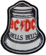 AC/DC - Hells Bells White - 8 x 6,7 cm - Patch