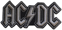 AC/DC - Silver Logo - 4,7 x 10 cm - Patch