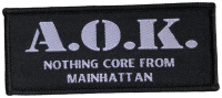 A.O.K. - White Nothingcore From Mainhattan - 4,1 x 9,8 cm - Patch