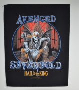 AVENGED SEVENFOLD Hail To The King Backpatch - 30 cm x 36,3 cm