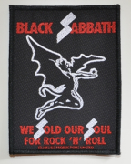 BLACK SABBATH Sold Our Souls Patch - 9,6 cm x 7,2 cm